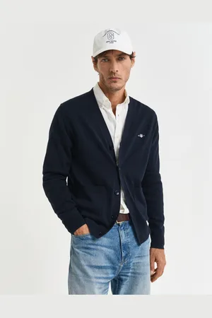 GANT Men Klassieke katoenen vest met V-hals (XL)
