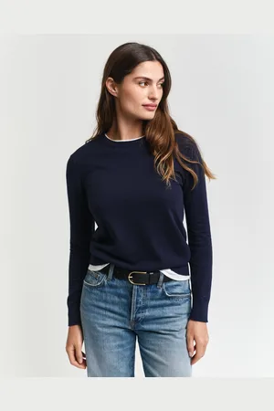 GANT Women Fijngebreide trui met ronde hals (XS)