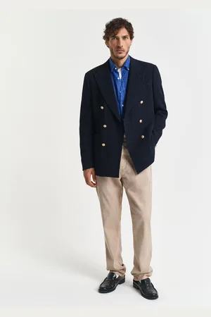 GANT Men Regular Fit jeans van katoen en linnen (30/32)