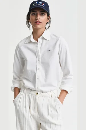 GANT Women Regular Fit denim overhemd (34)