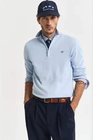 GANT Men Classic Cotton Half-Zip Sweater (S)