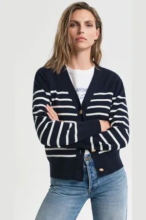 GANT Women Katoenen vest met strepen (XS)