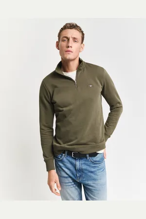 GANT Men Shield sweatshirt met korte rits (S)