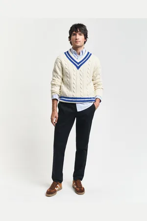 GANT Men Slim Fit chino van keperstof (29/30)
