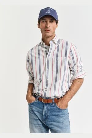 GANT Men Regular Fit gestreept Archive Oxford-overhemd (S)