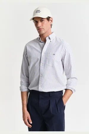 GANT Men Regular Fit klassiek Oxford-overhemd met strepen (S)