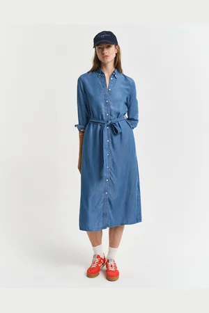 GANT Women Overhemdjurk van chambray (34)