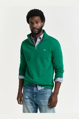 GANT Men Shield sweatshirt met korte rits (S)