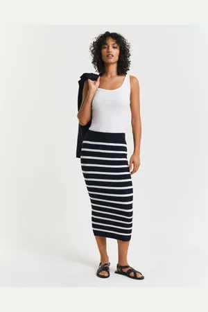 GANT Women Gebreide rok met strepen (XS)