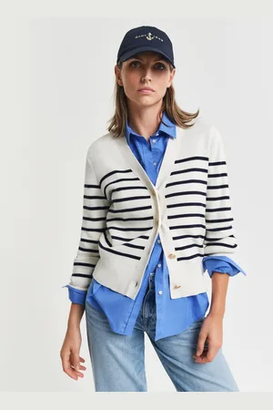 GANT Women Katoenen vest met strepen (XS)