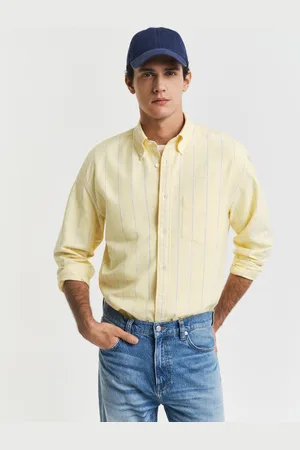 GANT Men Relaxed Fit Heritage Oxford-overhemd met strepen (L)