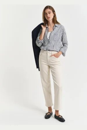 GANT Women Straight Leg ecru jeans (31)