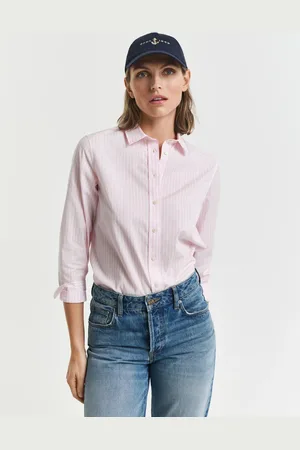 GANT Women Regular Fit poplin overhemd met strepen (32)