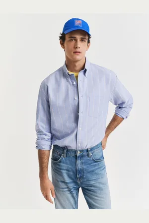 GANT Men Relaxed Fit Heritage Oxford-overhemd met strepen (XL)