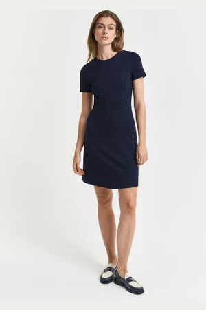 GANT Women Fit & Flared jersey jurk (XS)