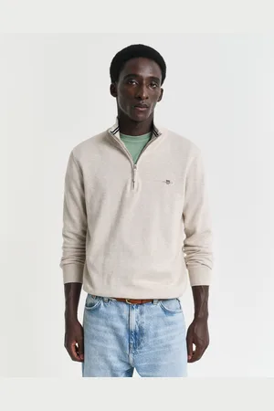 GANT Men Classic Cotton Half-Zip Sweater (S)
