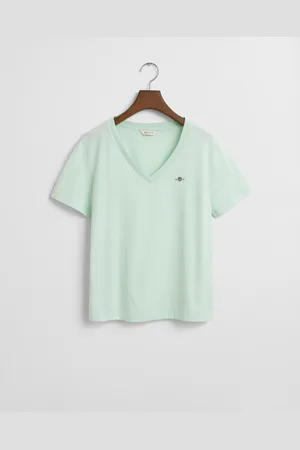 GANT Women Shield T-shirt met V-hals (XS)