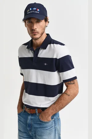 GANT Men Piqué poloshirt met brede streep (S)