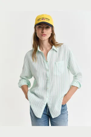 GANT Women Relaxed Fit linnen overhemd met strepen (34)