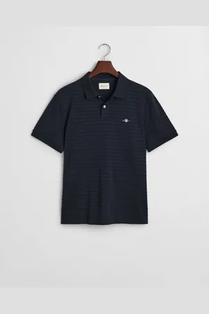 GANT Men Textured gestreept poloshirt (S)