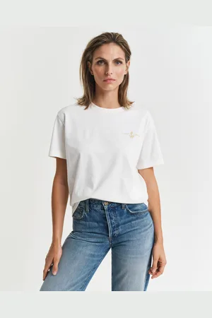 GANT Women T-shirt met geborduurd anker (XS)