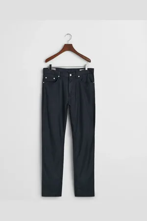 GANT Men Slim Fit jeans van katoen en linnen (30/32)