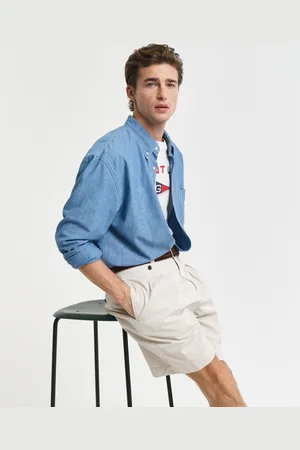 GANT Men Relaxed Fit chinoshort van katoenkeper (48)