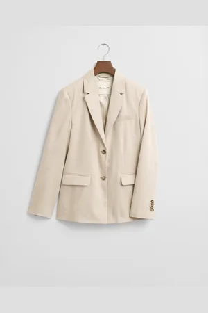 GANT Women Slim Fit blazer van linnen met stretch (34)