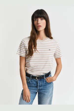 GANT Women Shield T-shirt met strepen (XS)