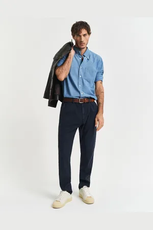 GANT Men Slim Fit chino van katoen en linnen (30/32)