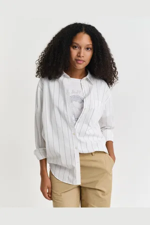 GANT Women Relaxed Fit gestreept Contrast overhemd (34)
