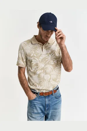 GANT Men Poloshirt met tropische print (S)