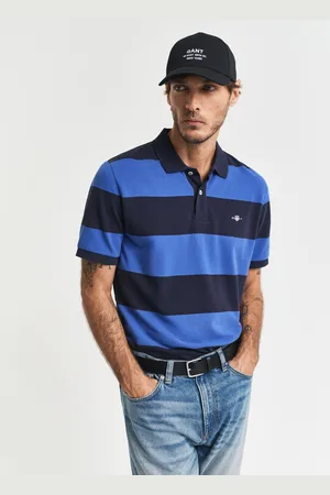 GANT Men Piqué poloshirt met brede streep (S)
