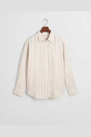 GANT Women Relaxed Fit linnen overhemd met strepen (34)
