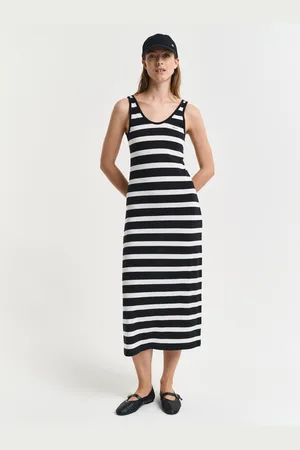 GANT Women Jersey jurk met tanktop en strepen (XS)