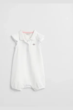 GANT Kids Baby Girl piqué rompertje met ruches (56)