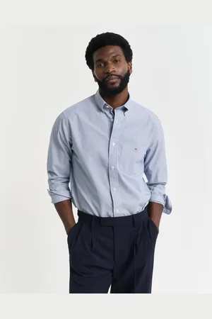 GANT Men Regular Fit overhemd met strepen en Dobby-stip (S)