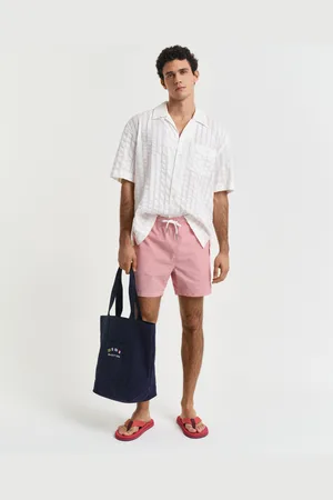 GANT Men Zwemshort van seersucker (M)