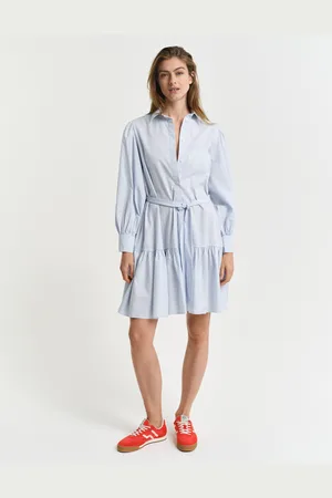 GANT Women Gestreepte klassieke poplin jurk (34)