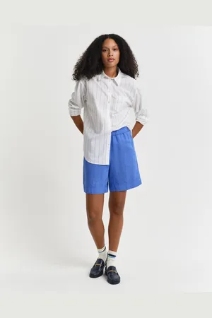 GANT Women Relaxed Fit Pull-On short van linnenmix (34)