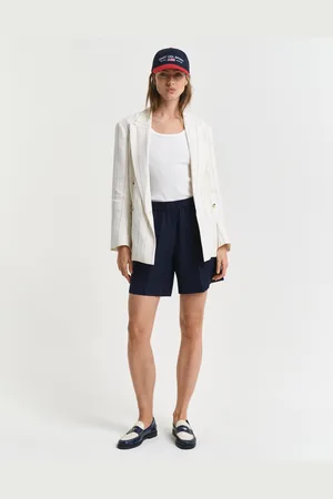 GANT Women Relaxed Fit Pull-On short van linnenmix (34)