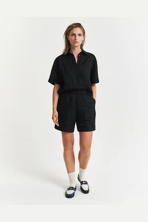 GANT Women Relaxed Fit Pull-On short van linnenmix (34)