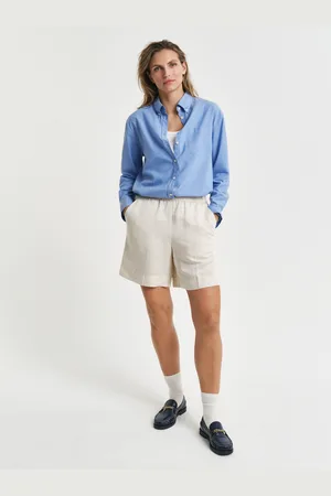 GANT Women Relaxed Fit Pull-On short van linnenmix (34)
