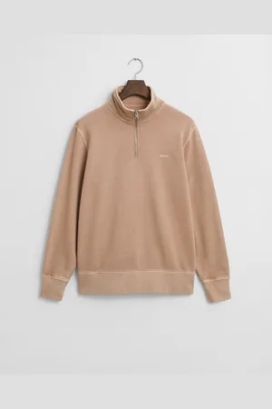 GANT Men Sunfaded sweatshirt met korte rits (S)