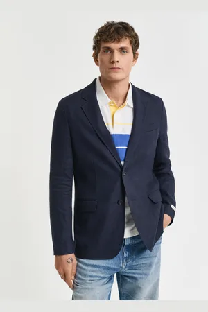 GANT Men Regular Fit Garment Dyed linnen blazer (46)