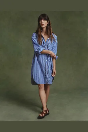 GANT Women Oversized overhemdjurk met strepen (38)
