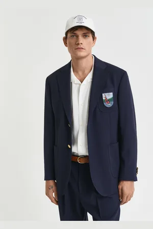 GANT Men Relaxed Fit Badge Club Blazer (46)
