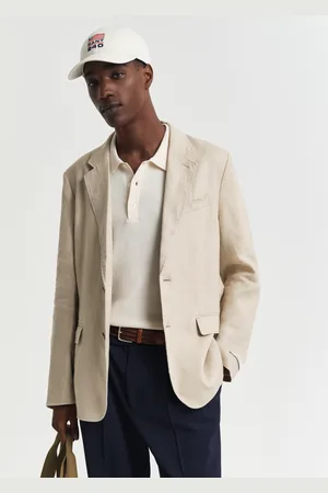 GANT Men Regular Fit Garment Dyed linnen blazer (46)