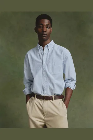 GANT Men Relaxed Fit US Oxford-overhemd met Banker-streep (XS)
