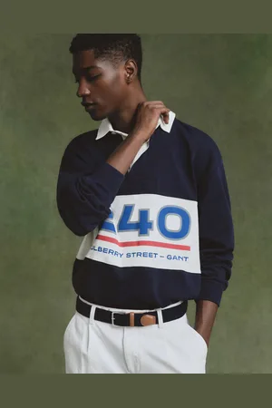 GANT Men Graphic geblokte Heavy Rugger (S)